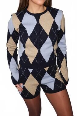 NEW NO VACANCY livi knit set in blue